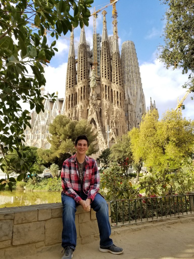 a student in Spain